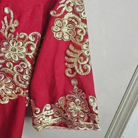 Laifanni Red Chinese Modern Wedding Dress NWT‎ New Size Unknown - Picture 5 of 11